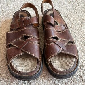 Women’s Born Fisherman Style Brown Leather Sandals
